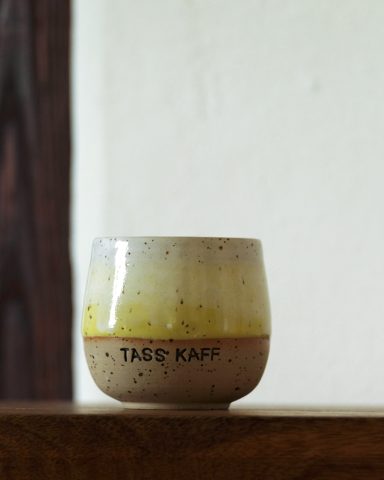 Tass Kaff Pöttkes Becher "Tass Kaff" Pöttkes Becher Steinzeug